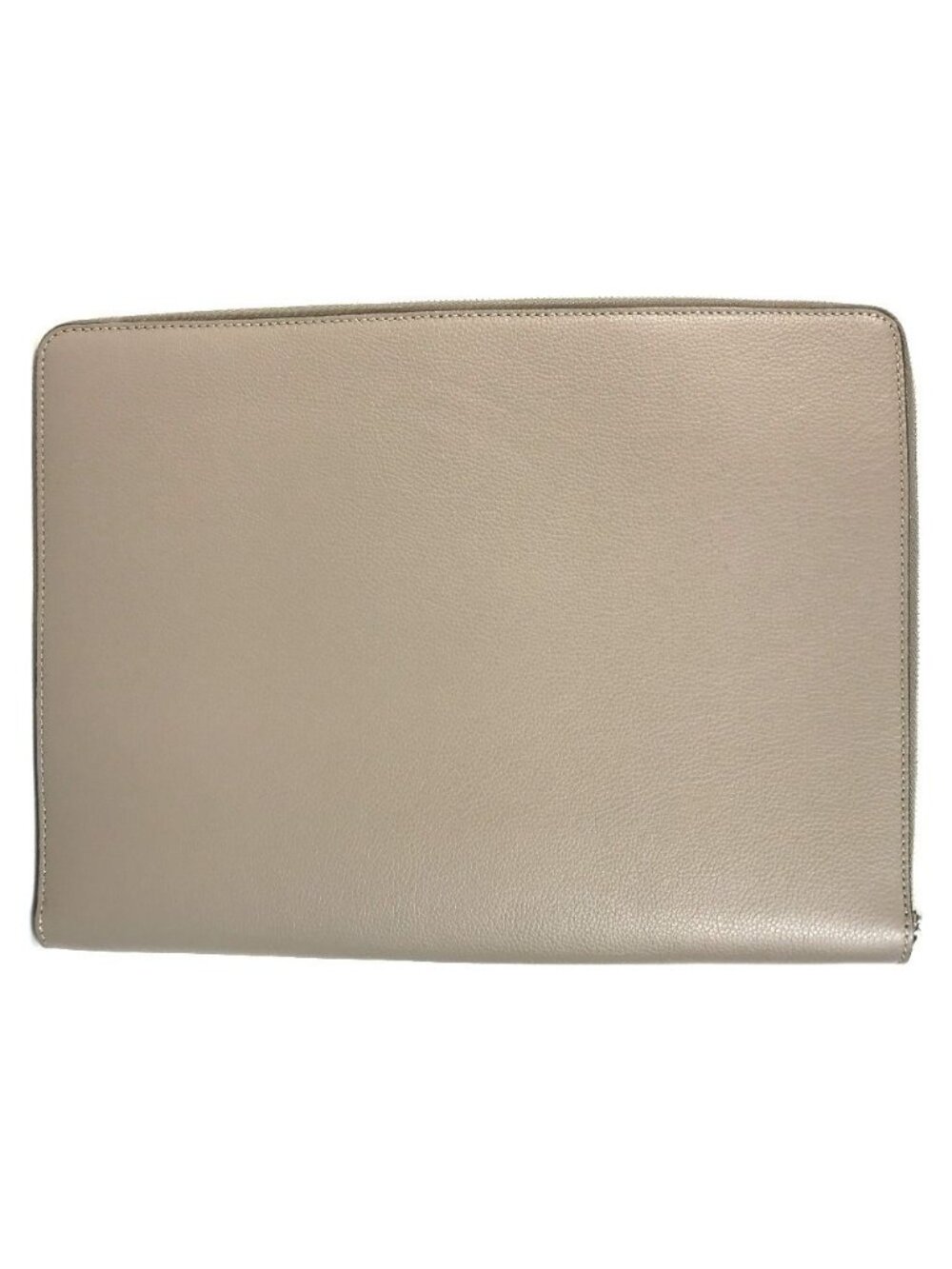 Fendi Clutch PC Case Computer Leather Gray Brown - Picture 1 of 9